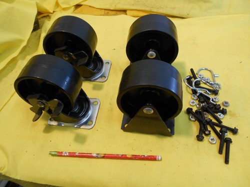 Set castor per - set, 4"